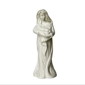 Porcelain Mary‎ and Jesus Illuminated Virgin Madonna Statue House of Lloyd 1988